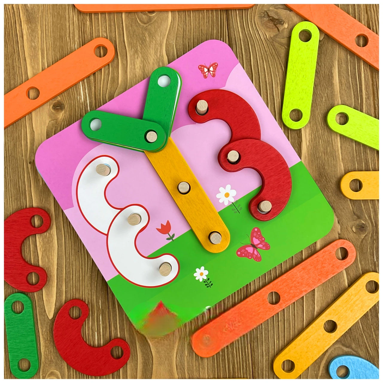 Creative & Fun Wooden Construction Puzzle Toy – Building Set for Kids