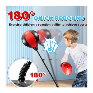 Adjustable Kids Boxing Set – Punching Bag with Gloves