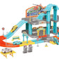 Parking City Life Super Garage Playset – 91 PCS with 4 Die-Cast Cars