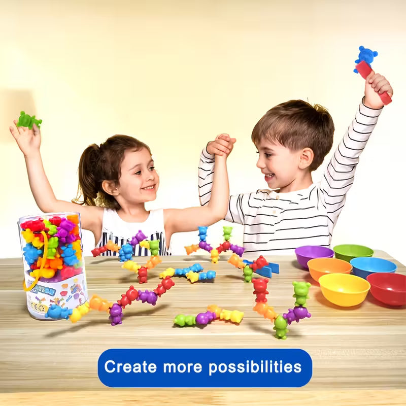 Color Sorting Animal Toy Set | Fine Motor Skill