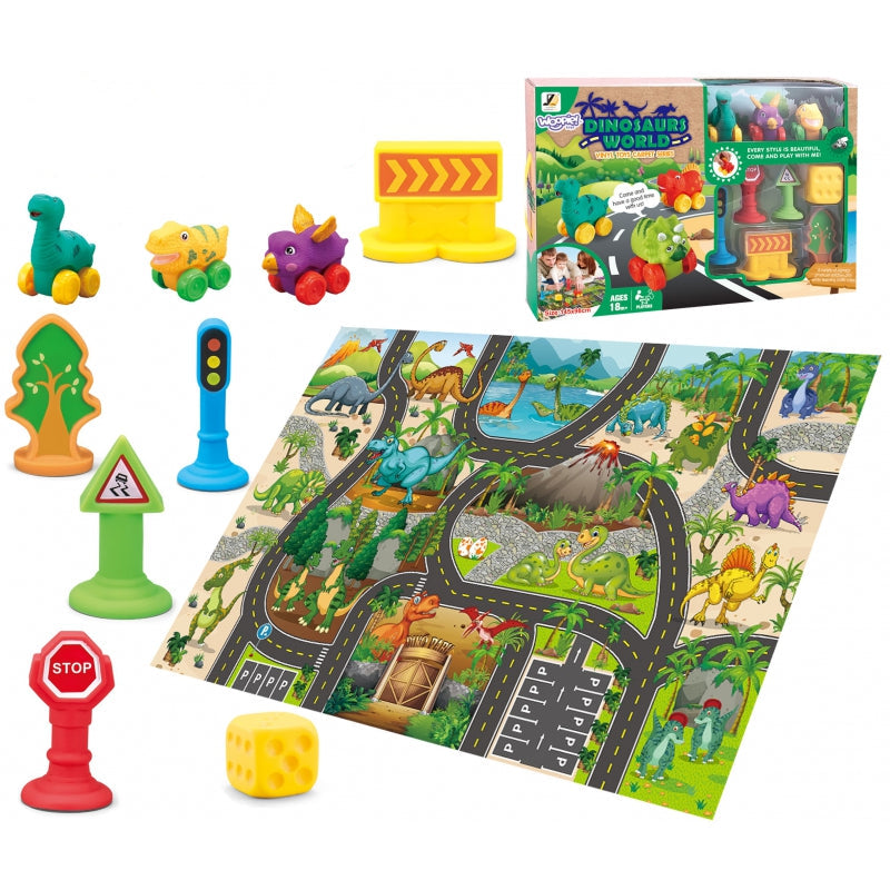 World Trip – Sliding Car Adventure with Play Mat with 3 cars