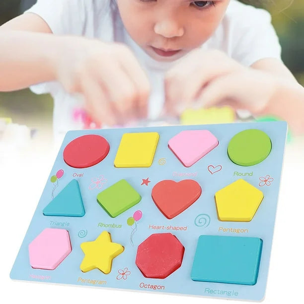 Children’s Wooden Shape Sorting Puzzle Board