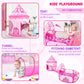 3PC Princess Play Tent, Tunnel & Pool for Girls Toddlers Playhouse Balls are Not Include.