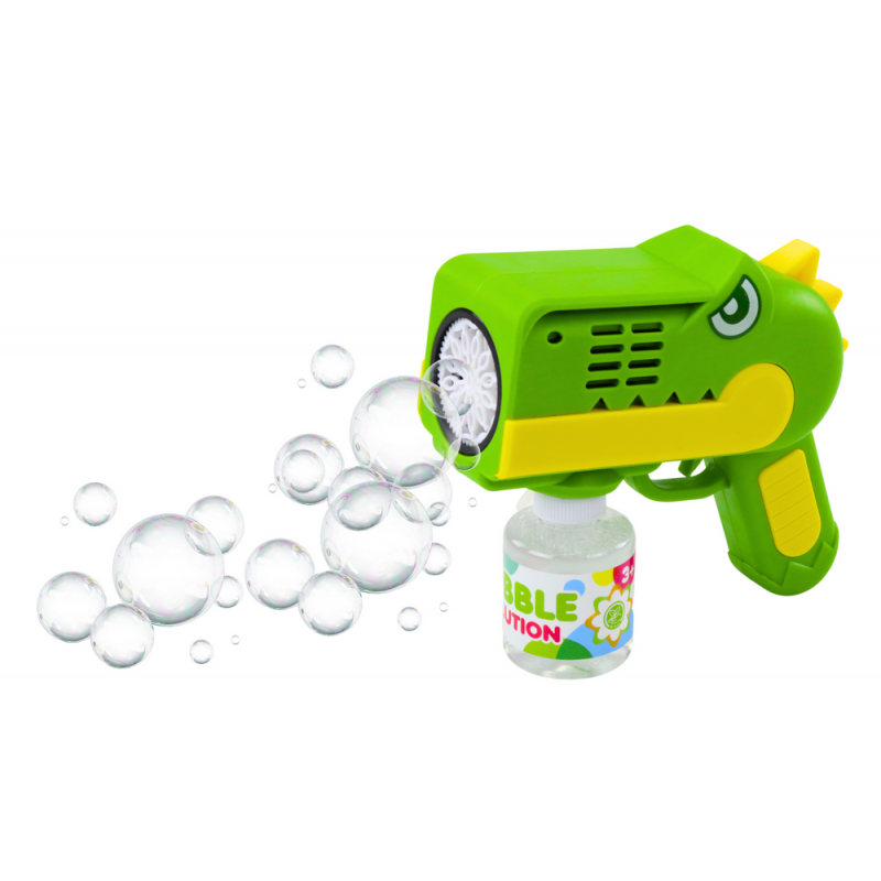 🦖 DinoBlast Bubble Gun – Automatic Bubble Maker for Kids
