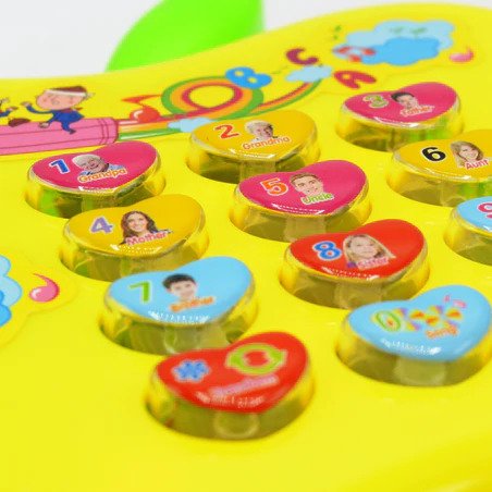 Baby Musical Learning Phone Toy – Apple Shape | Fun Sound & Light Toy for Kids
