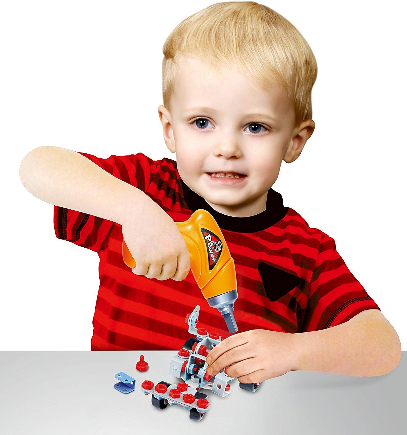 Junior Block 10-in-1 Construction Building Set with Electric Drill – 286 PCS (Ages 6+)