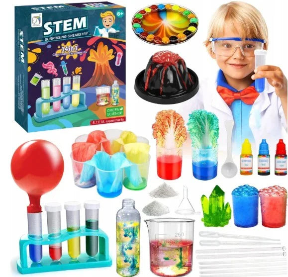 14-in-1 Surprising Chemistry Experiments Kit for Kids