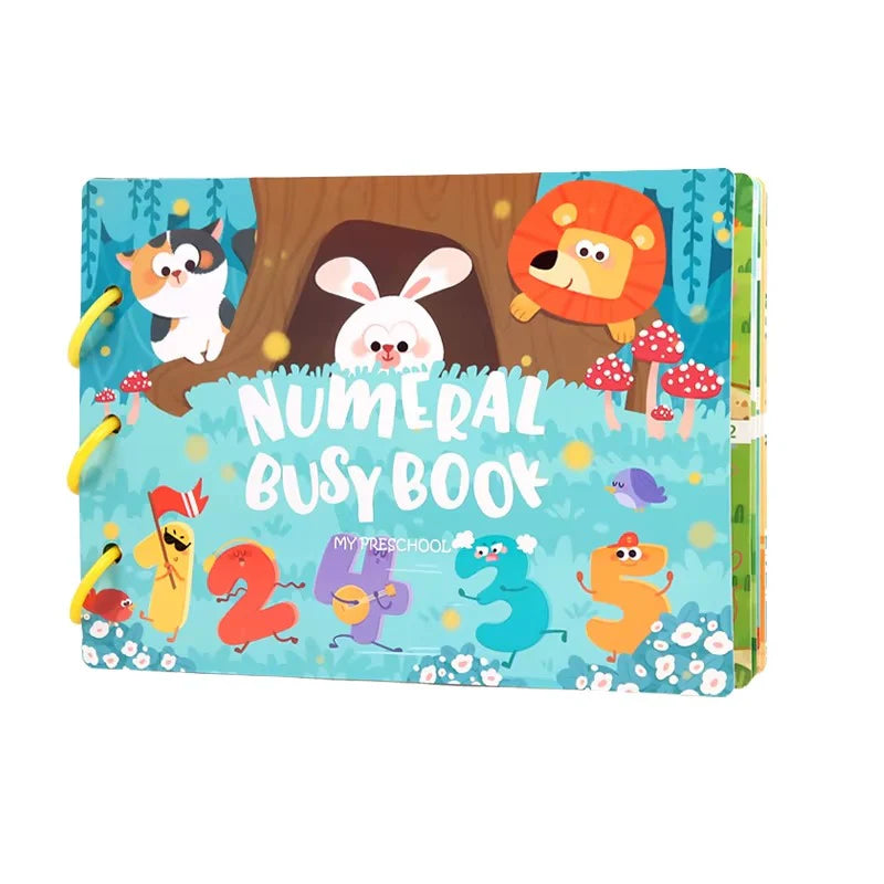 Numeral Busy Book – Early Learning Educational Activity Book