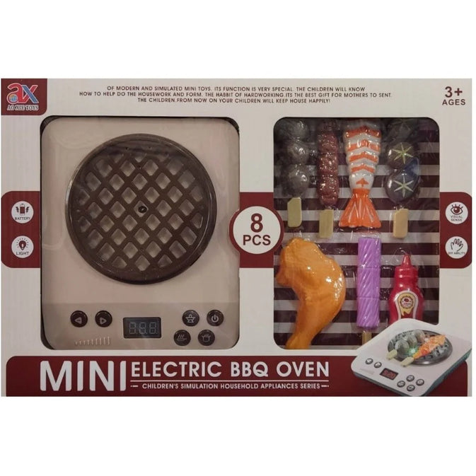 Kids Electric BBQ Grill Playset – Realistic Pretend Cooking Toy