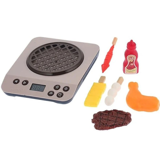 Kids Electric BBQ Grill Playset – Realistic Pretend Cooking Toy
