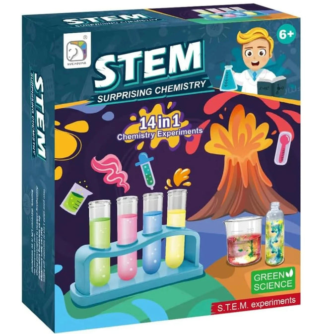 14-in-1 Surprising Chemistry Experiments Kit for Kids