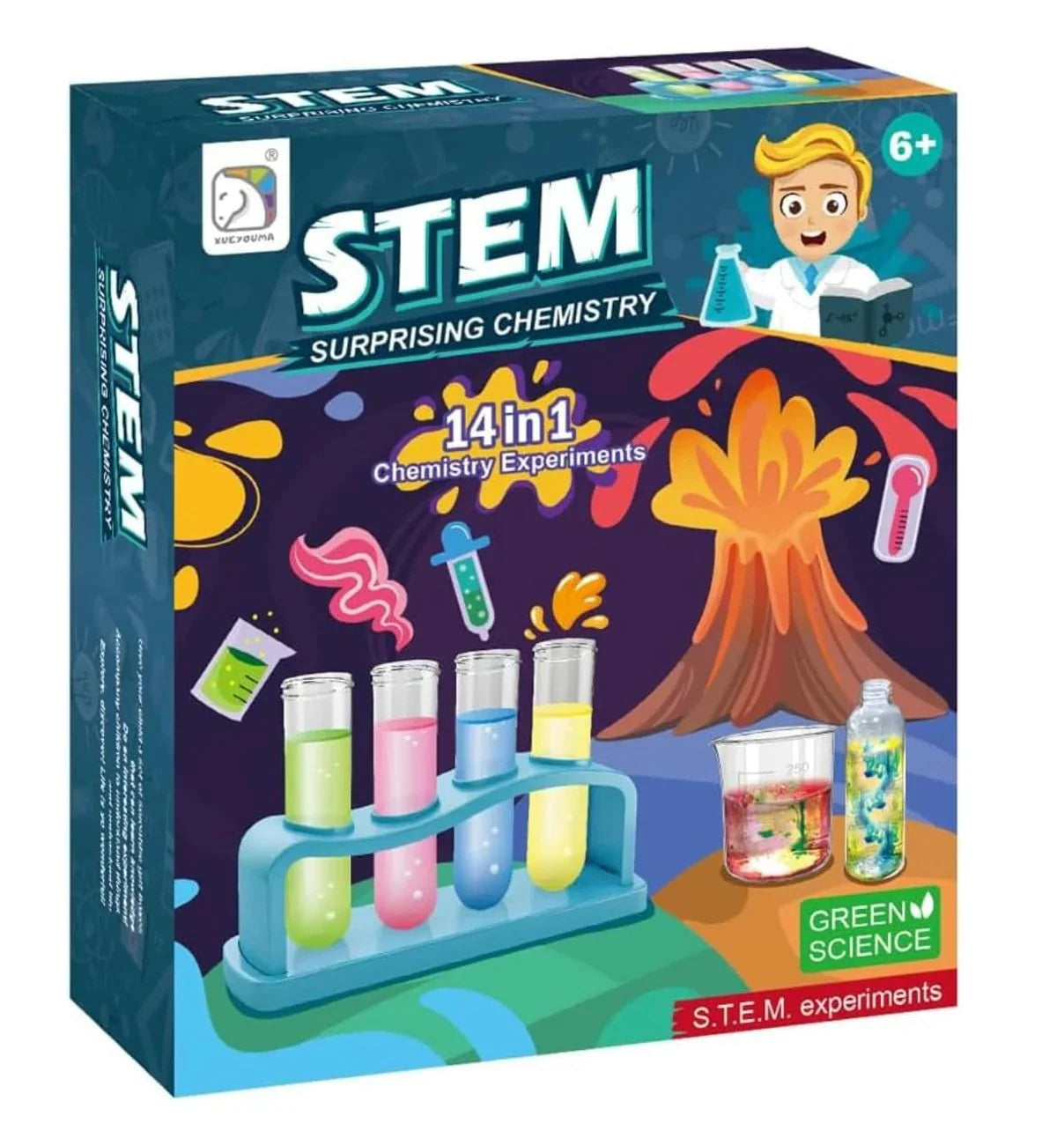 14-in-1 Surprising Chemistry Experiments Kit for Kids