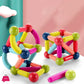 96-Piece Magnetic Building Block Set – STEM Construction Toy for Kids (Rainbow Colors)