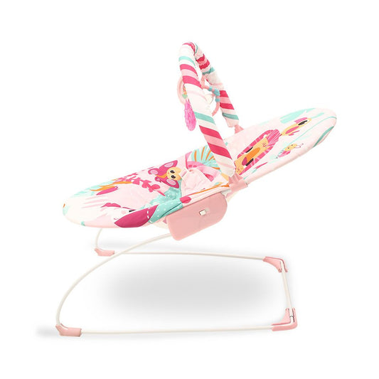 Bright Starts Playful Safari Baby Bouncer Seat – Pink Jungle Theme