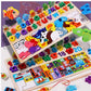 3-in-1 Wooden Montessori Puzzle Toy | Alphabet, Animals & Fishing Game