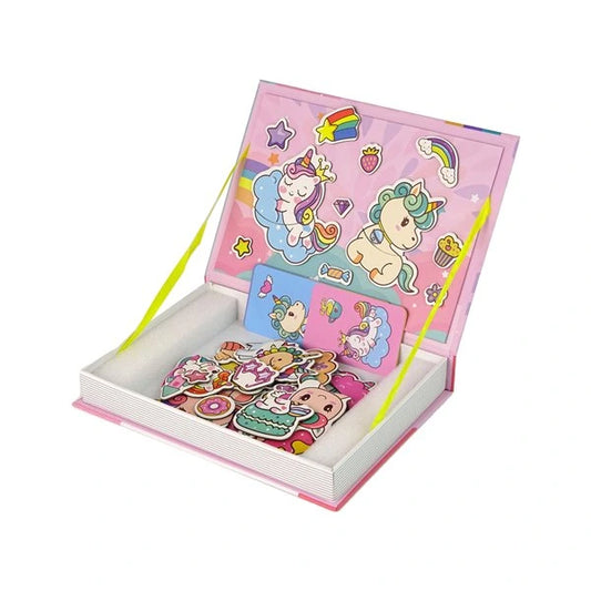 Magnetic Book – Unicorn Theme | Piece Magnetic Puzzle Toy for Kids |