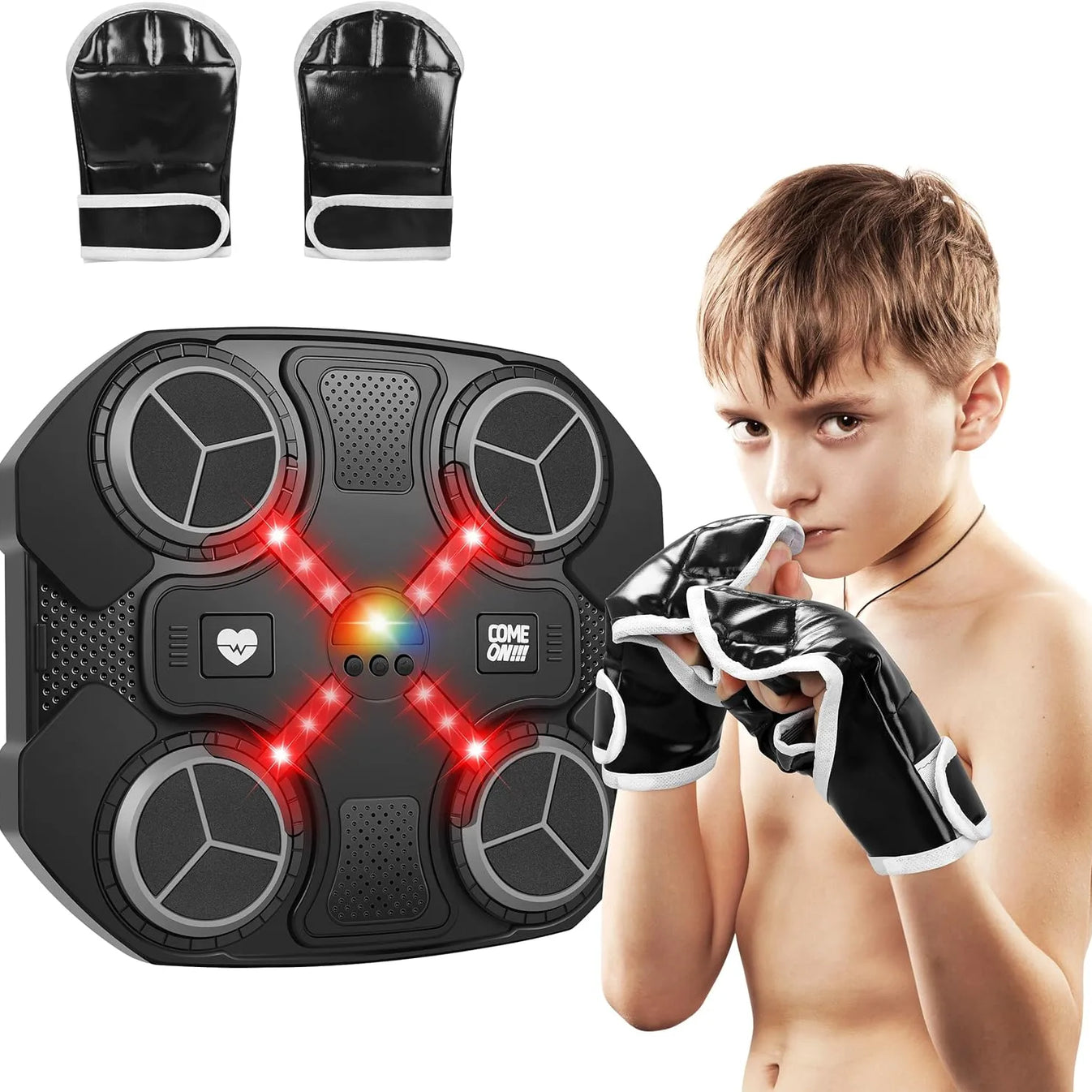 Interactive Music Boxing Target for Kids – Bluetooth Punching Pad with Lights & Sound