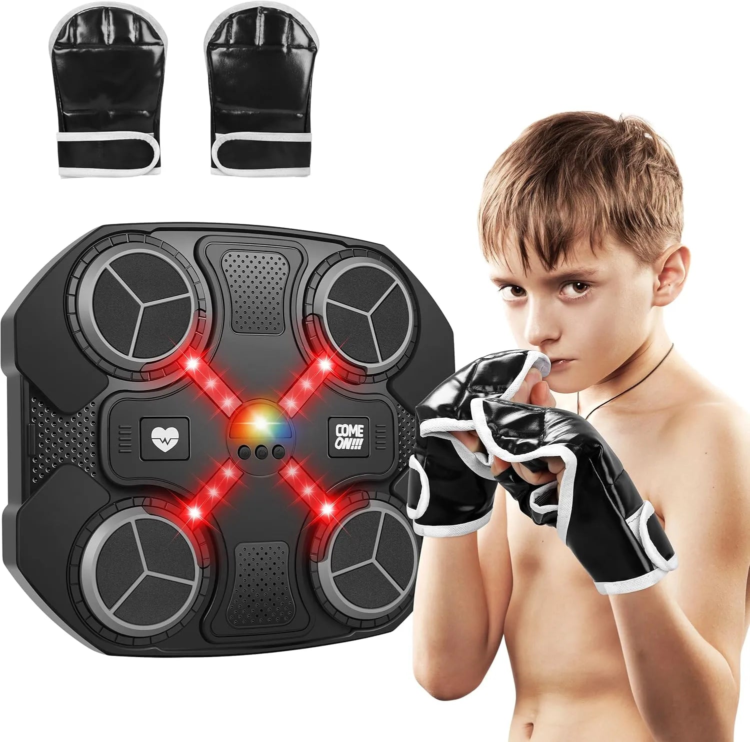 Interactive Music Boxing Target for Kids – Bluetooth Punching Pad with Lights & Sound