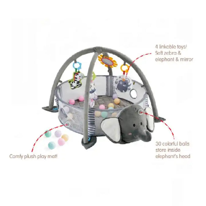 Elephant Baby Activity Gym & Ball Pit – Safe & Stimulating Playtime for Infants