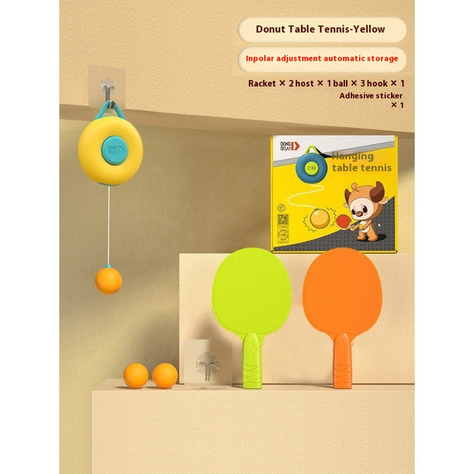 Hanging Table Tennis Trainer Triangle shape – Boost Focus & Keep Kids Engaged Indoors!