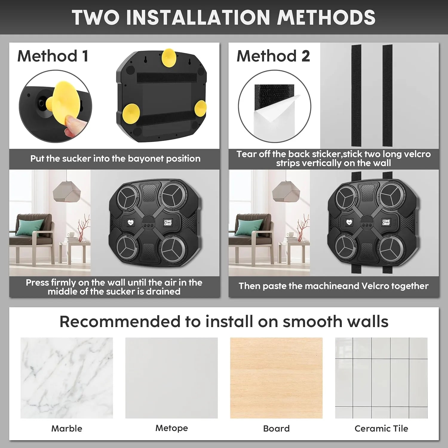 Interactive Music Boxing Target for Kids – Bluetooth Punching Pad with Lights & Sound