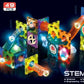 Light Magnetic Blocks – 49-Piece STEM Set with Lights for Kids (Ages 3+)