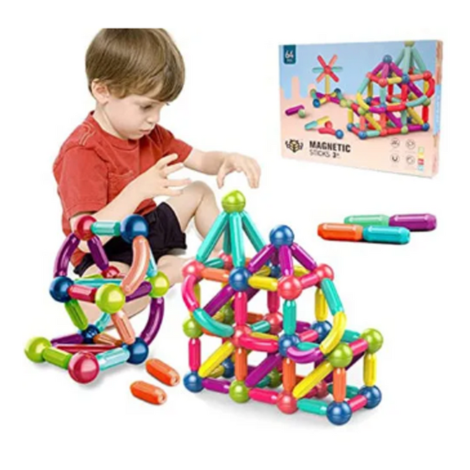 Magnetic Stick 36-Piece Construction Set – Colorful Rods & Balls Building Toy for Kids