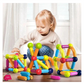 96-Piece Magnetic Building Block Set – STEM Construction Toy for Kids (Rainbow Colors)