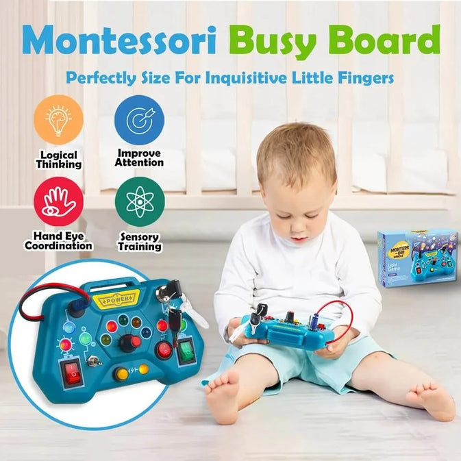 Montessori Music Busy Board | Educational Sensory Toy for Toddlers