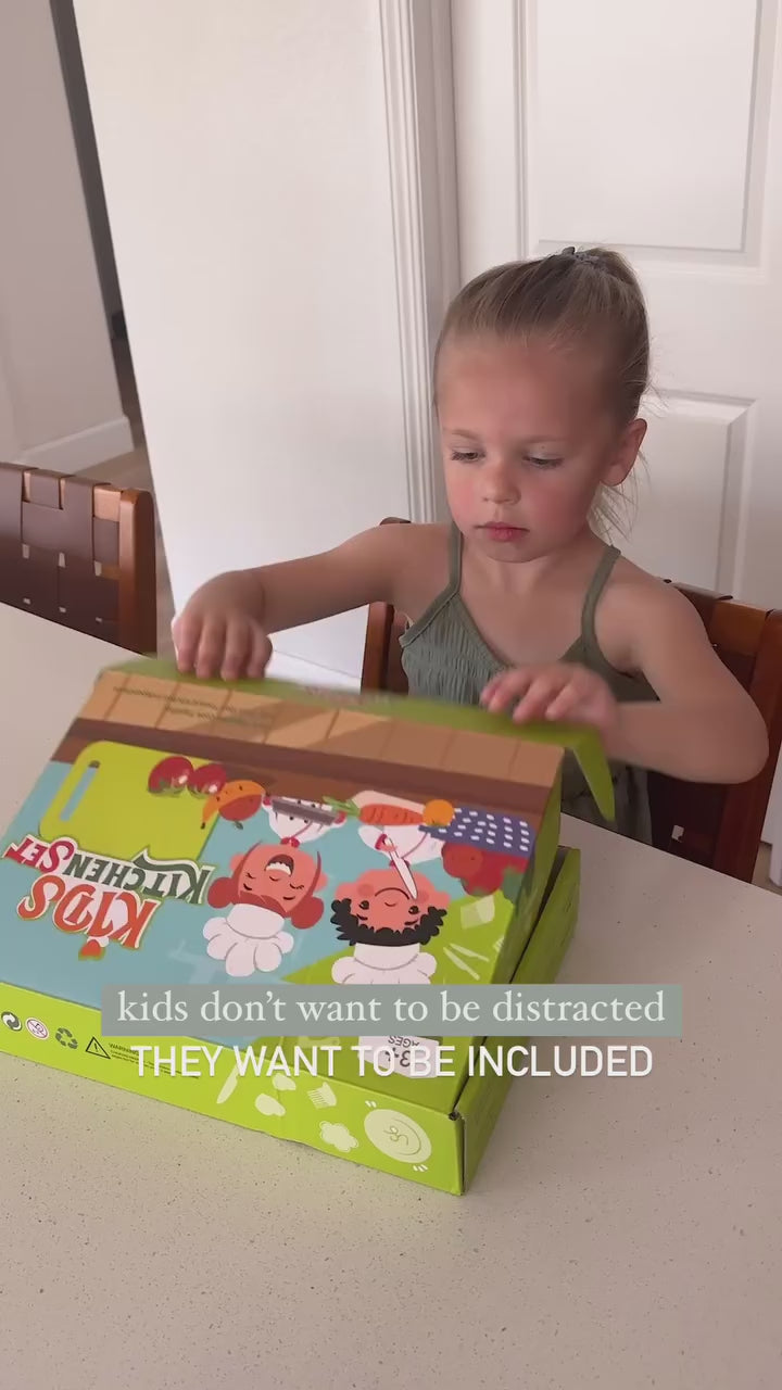 Perfect Kids Kitchen Set – Safe Cooking Tools for Children (10-Piece Set, 3+ Years)