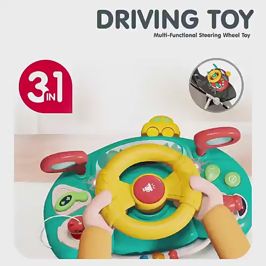 Kids Musical Steering Wheel Toy – Interactive Driving Simulation Toy