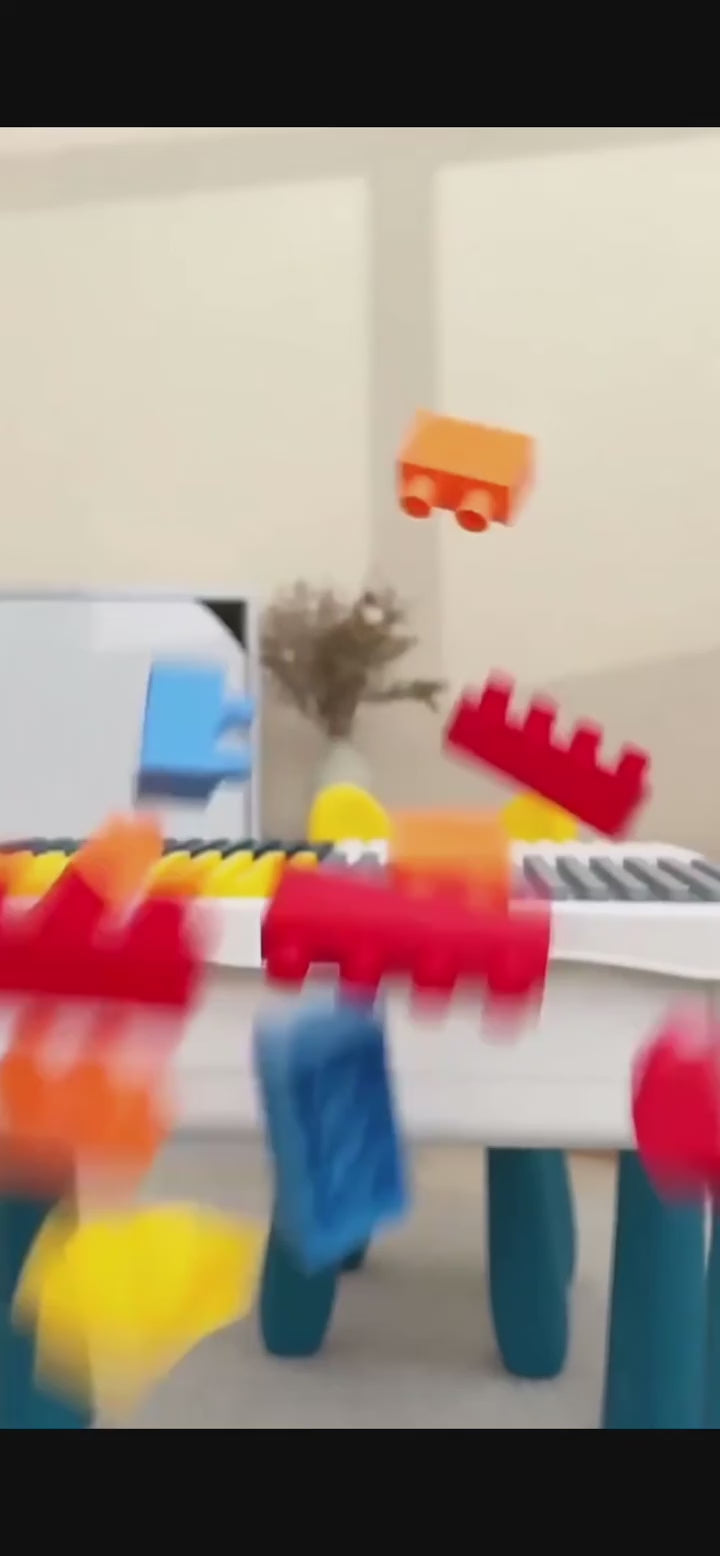 MultiFunction Building Block Table with Chair - 85Pcs