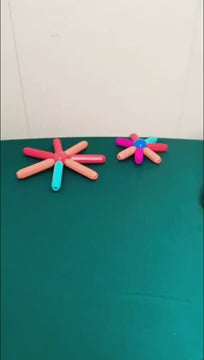 Magnetic Stick 96-Piece Construction Toy for Kids (Rainbow Colors)