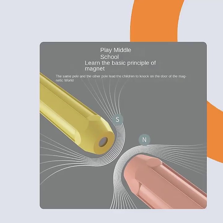 Magnetic Stick 96-Piece Construction Toy for Kids (Rainbow Colors)