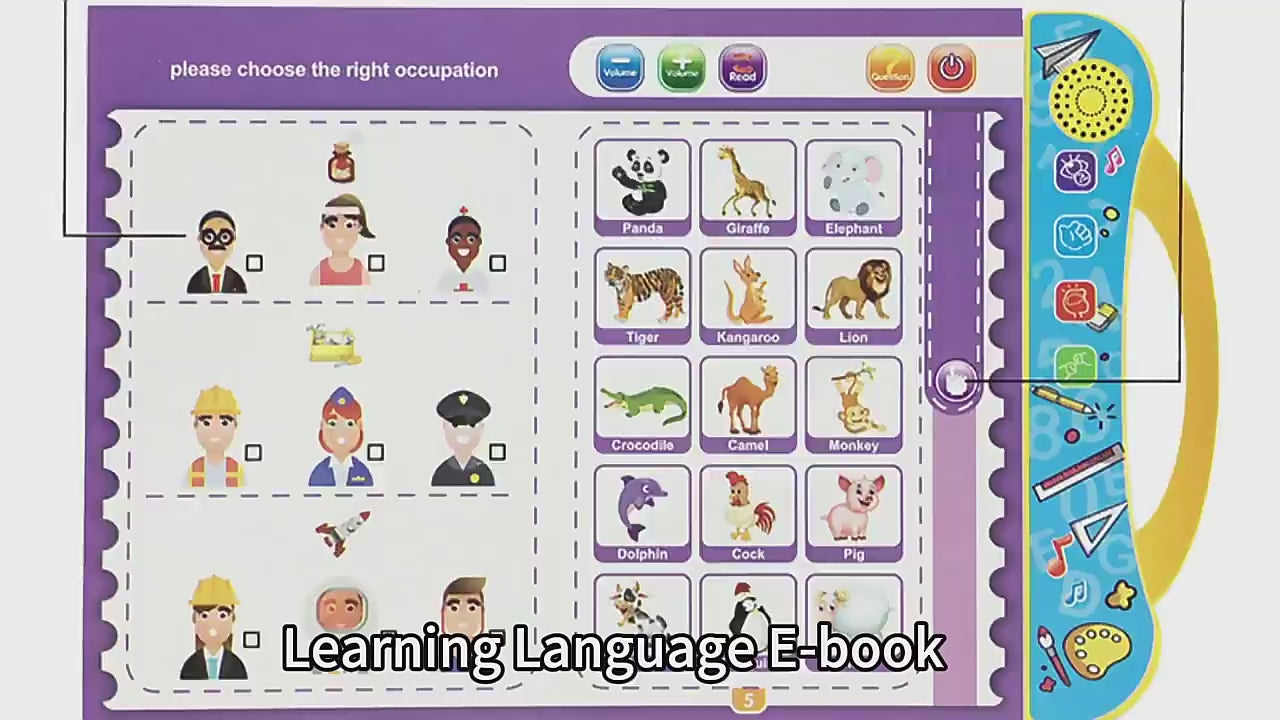 Talking English E-Book – Learn ABC, Numbers, Colors & Sounds (3+ Years)