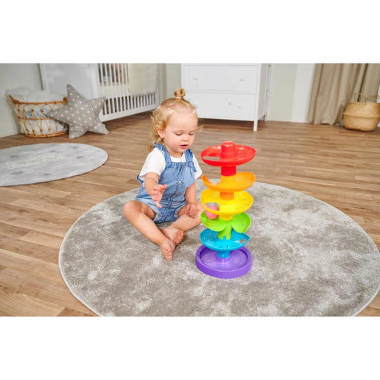 RolliBear Ball Tower – Toddler Ball Drop Toy for 1+ Year | 5 Balls