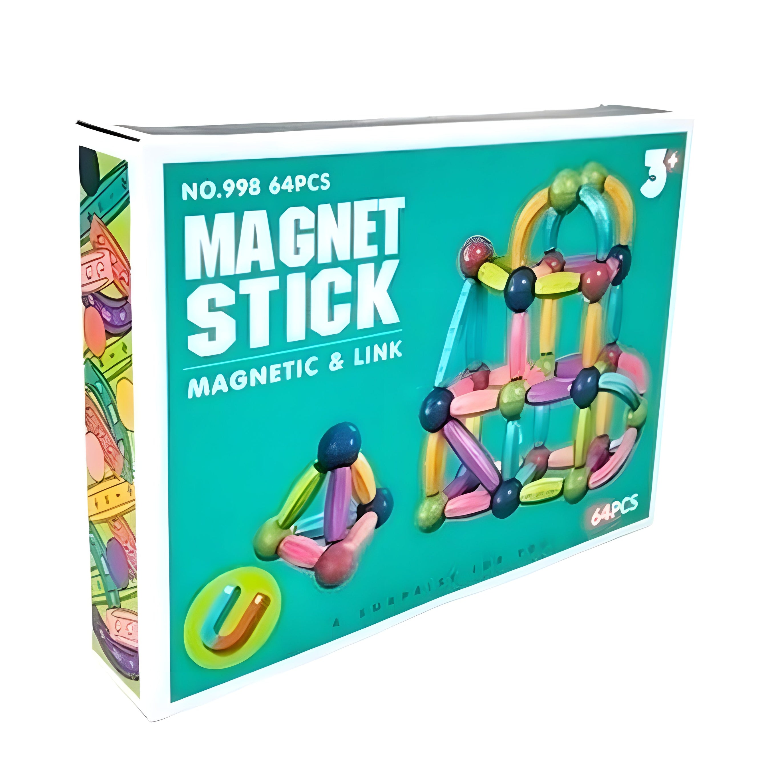 Magnet Stick & Link 64 Pcs Building Set