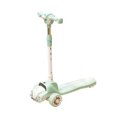 3-Wheel Kids Scooter with Car Design & Adjustable Handle
