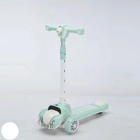 3-Wheel Kids Scooter with Car Design & Adjustable Handle