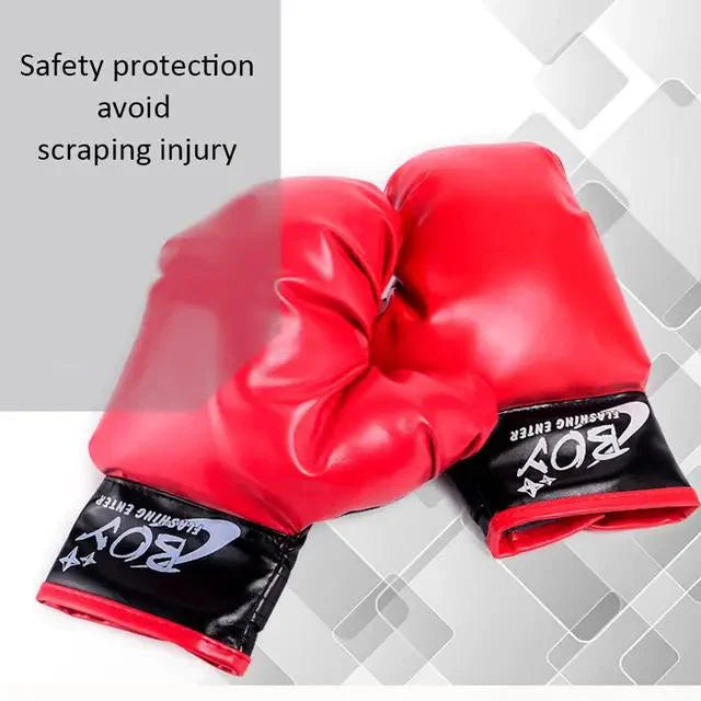 Kids Adjustable Boxing Punching Ball Set with Gloves & Stand – Indoor/Outdoor Training Kit