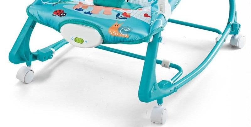 Baby Bouncer with Toy Bar and Adjustable Seat – Animal Theme